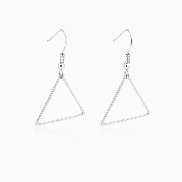 Brincos Geométricos BR2007 - Aço Inox Prateado