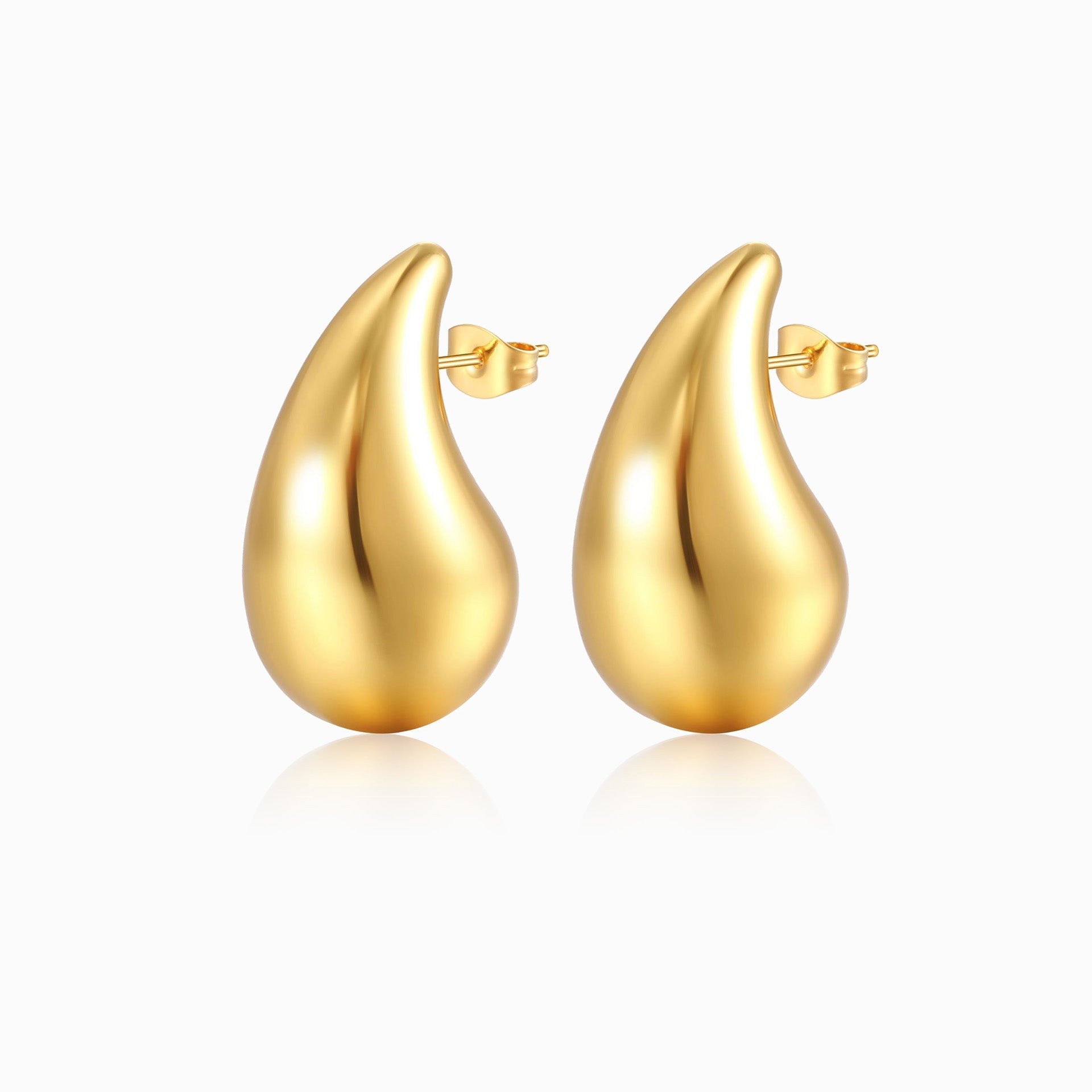 Brincos Gota BR1127 - Aço Inox Dourado