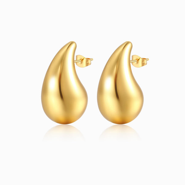 Brincos Gota BR1127 - Aço Inox Dourado
