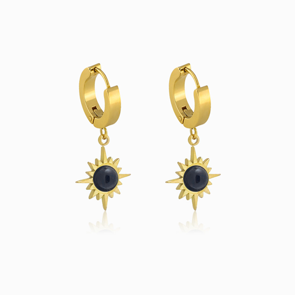 Brincos Sol BR1169 - Aço Inox com Pedra