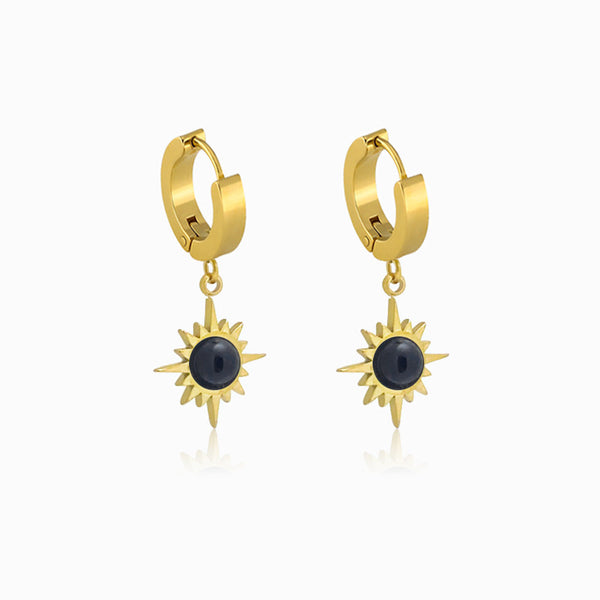 Brincos Sol BR1169 - Aço Inox com Pedra