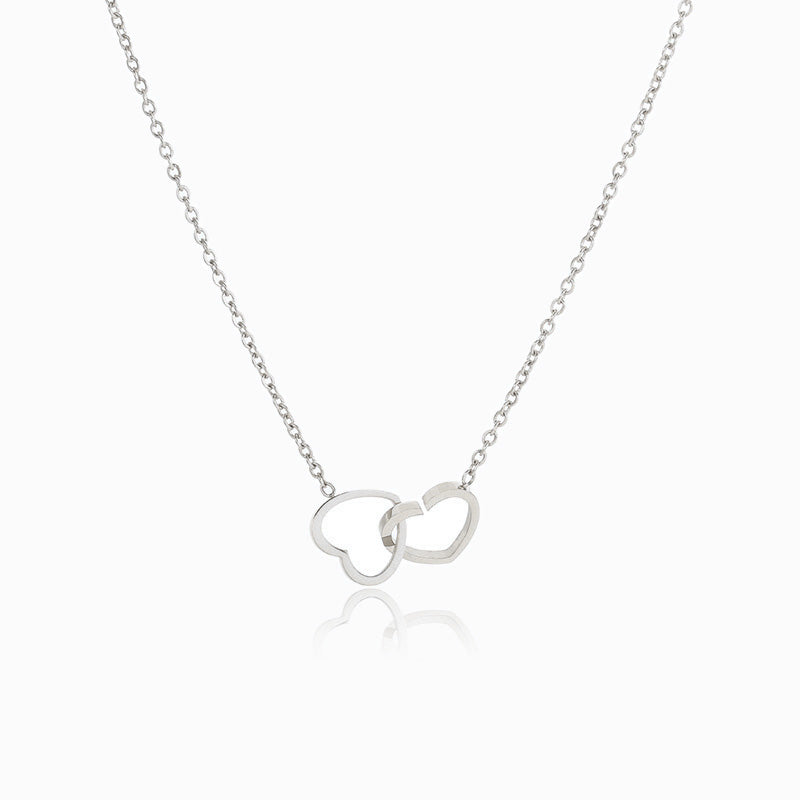 Colar Corações CL1065 - Aço Inox Prateado