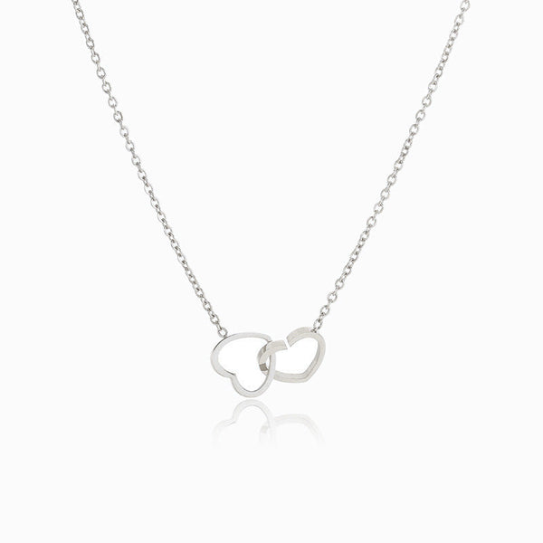 Colar Corações CL1065 - Aço Inox Prateado