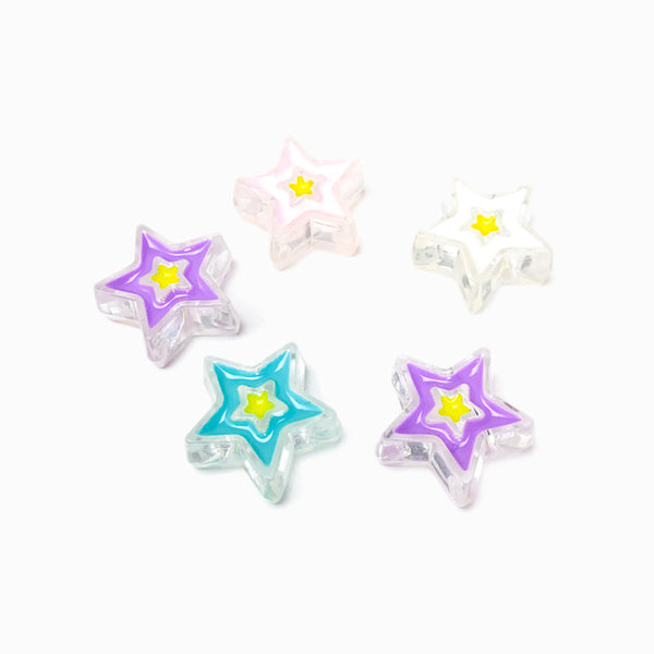 Contas Acrílicas Estrela 20mm