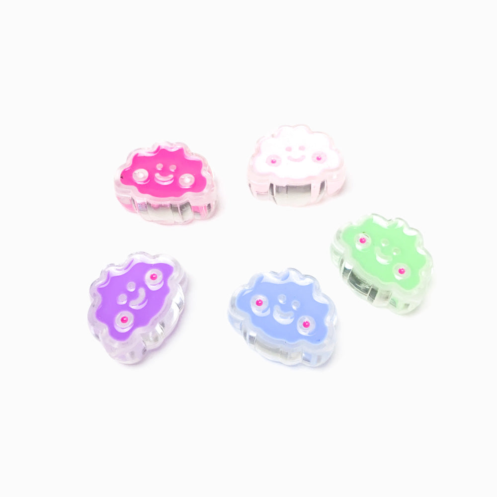 Contas Acrílicas Nuvem 20x15mm