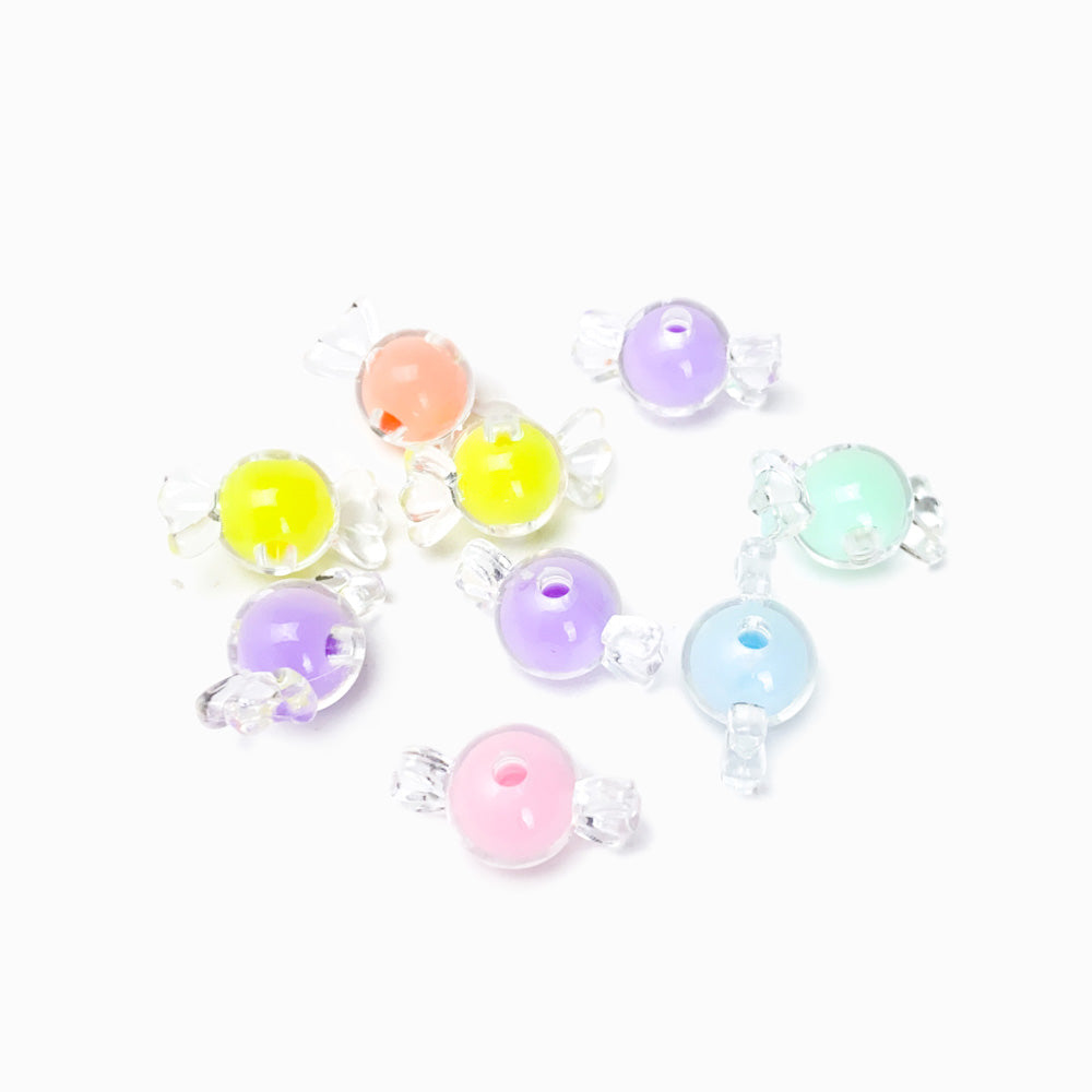 Contas Acrílicas Rebuçado 21x13mm