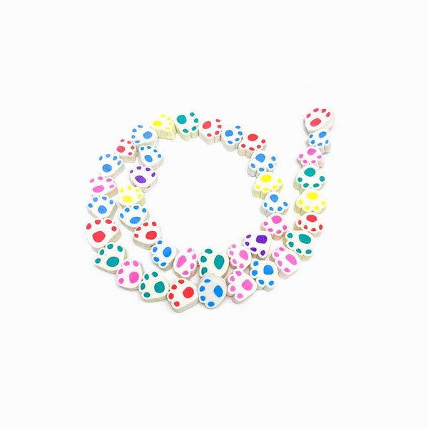 Contas de fimo design patas usro