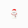 Contas de Silicone Boneco de Neve Vermelho 34x22mm