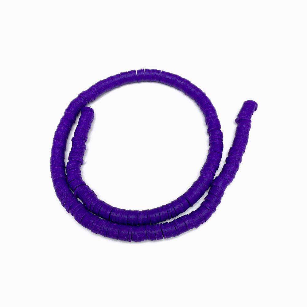 Discos de Fimo/Borracha 6mm Roxo