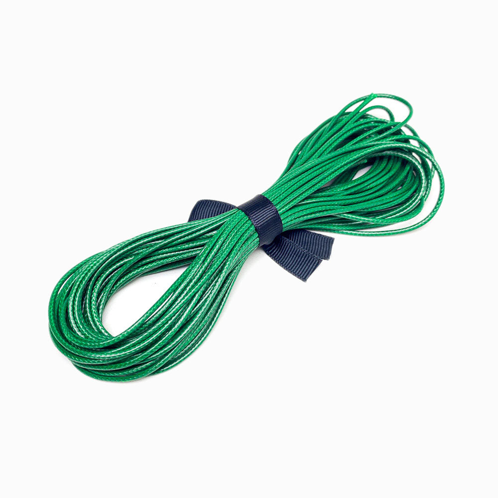 Fio Encerado Coreano 1.5mm Verde Bandeira