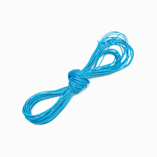 Fio Torcido Encerado 1mm Azul Celeste