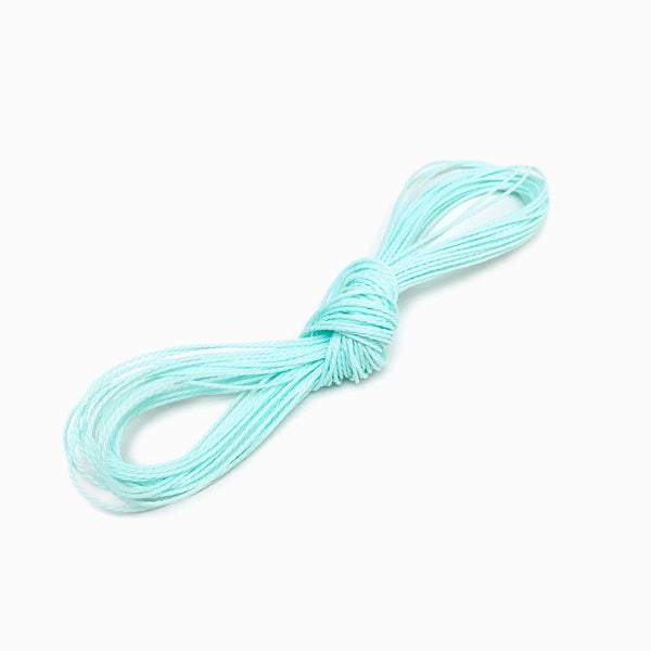 Fio Torcido Encerado 1mm Azul Claro