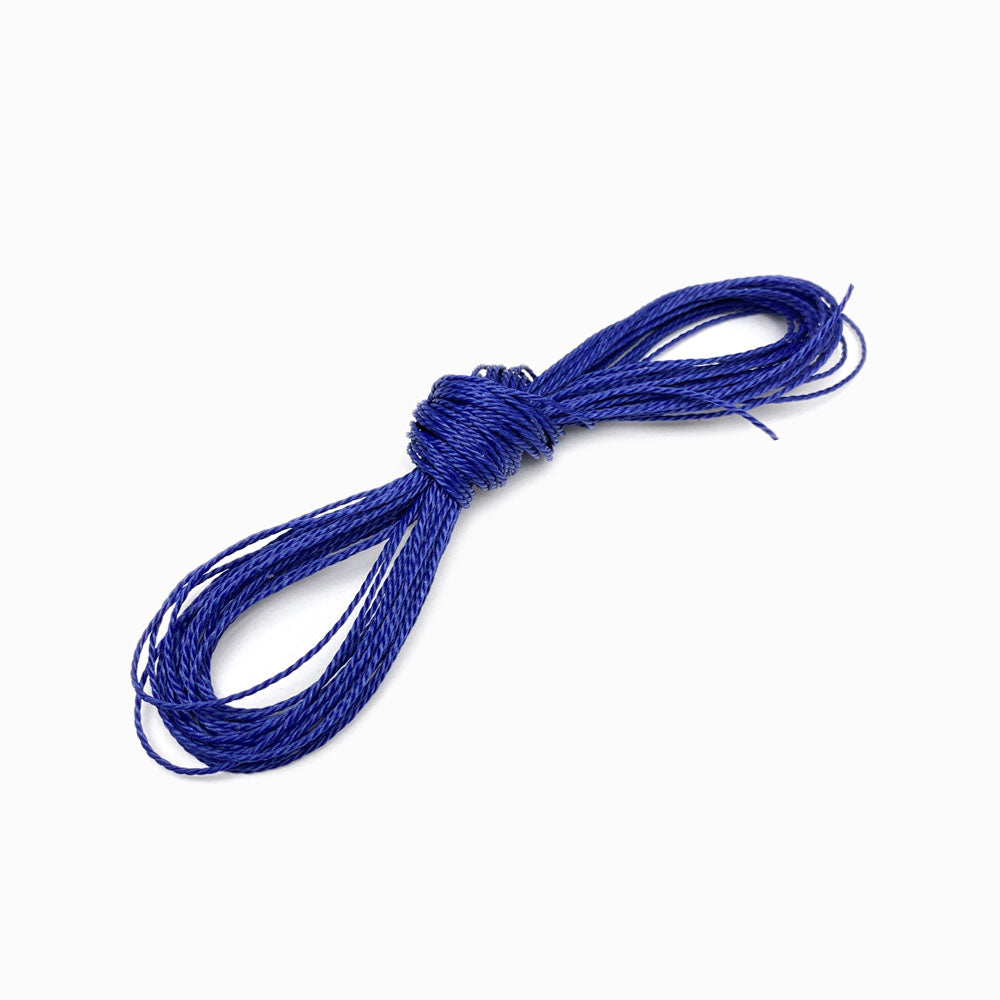 Fio Torcido Encerado 1mm Azul Marinho