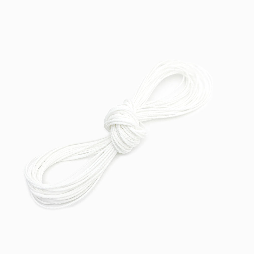 Fio Torcido Encerado 1mm Branco