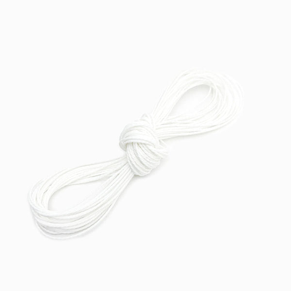 Fio Torcido Encerado 1mm Branco