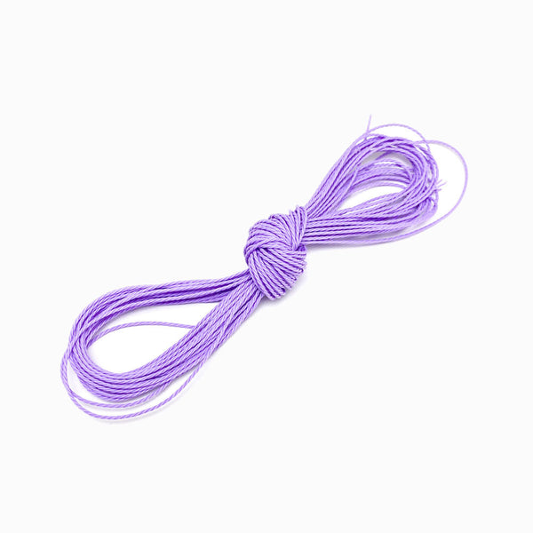 Fio Torcido Encerado 1mm Lavanda