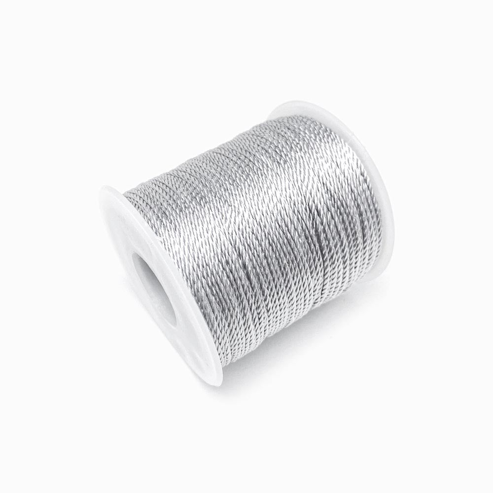 Fio Torcido para Pulseira Cinza
