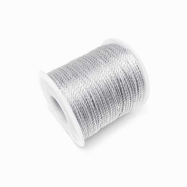 Fio Torcido para Pulseira Cinza