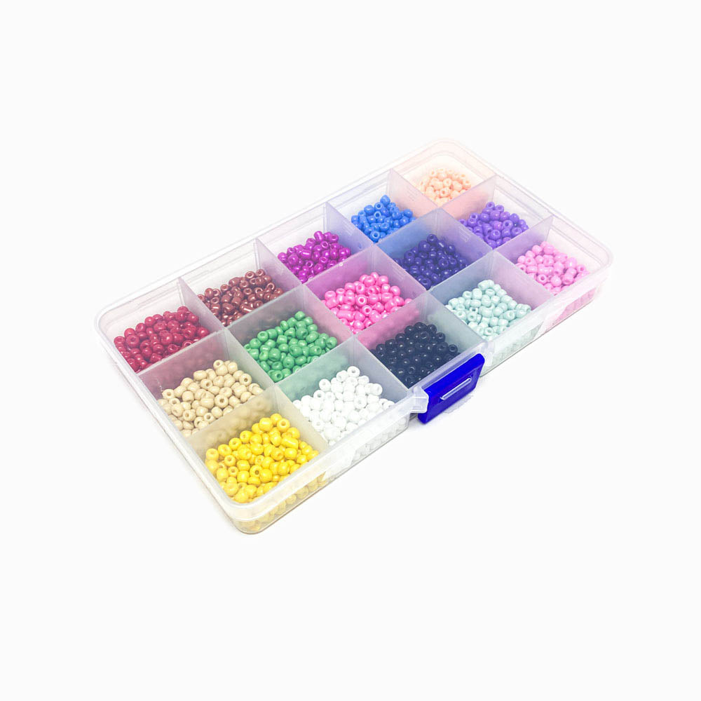 Kit Miçangas de Vidro 4mm