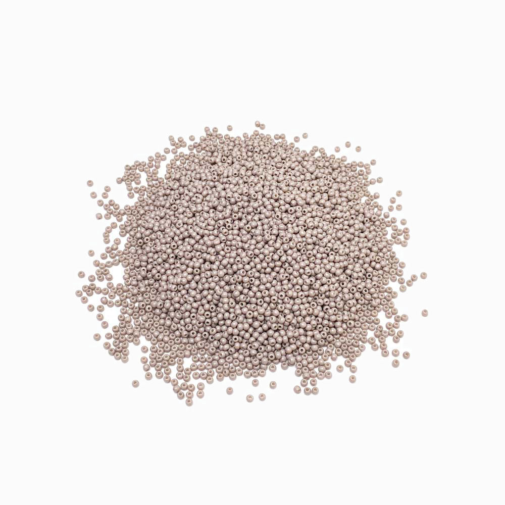 Pack 20g Miçanga de Vidro Equilibrada 2mm Cinza