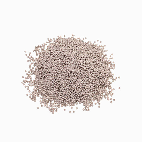 Pack 20g Miçanga de Vidro Equilibrada 2mm Cinza