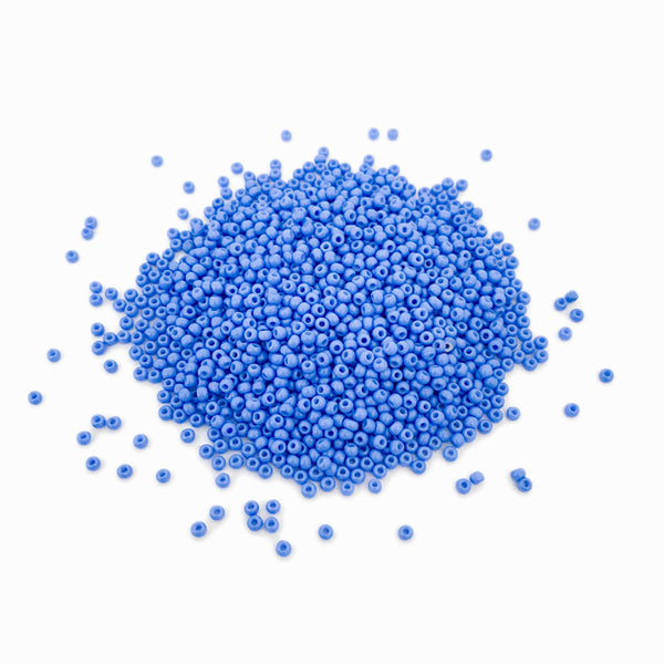 Pack 20g Miçanga de Vidro Equilibrada 2mm Azul Royal