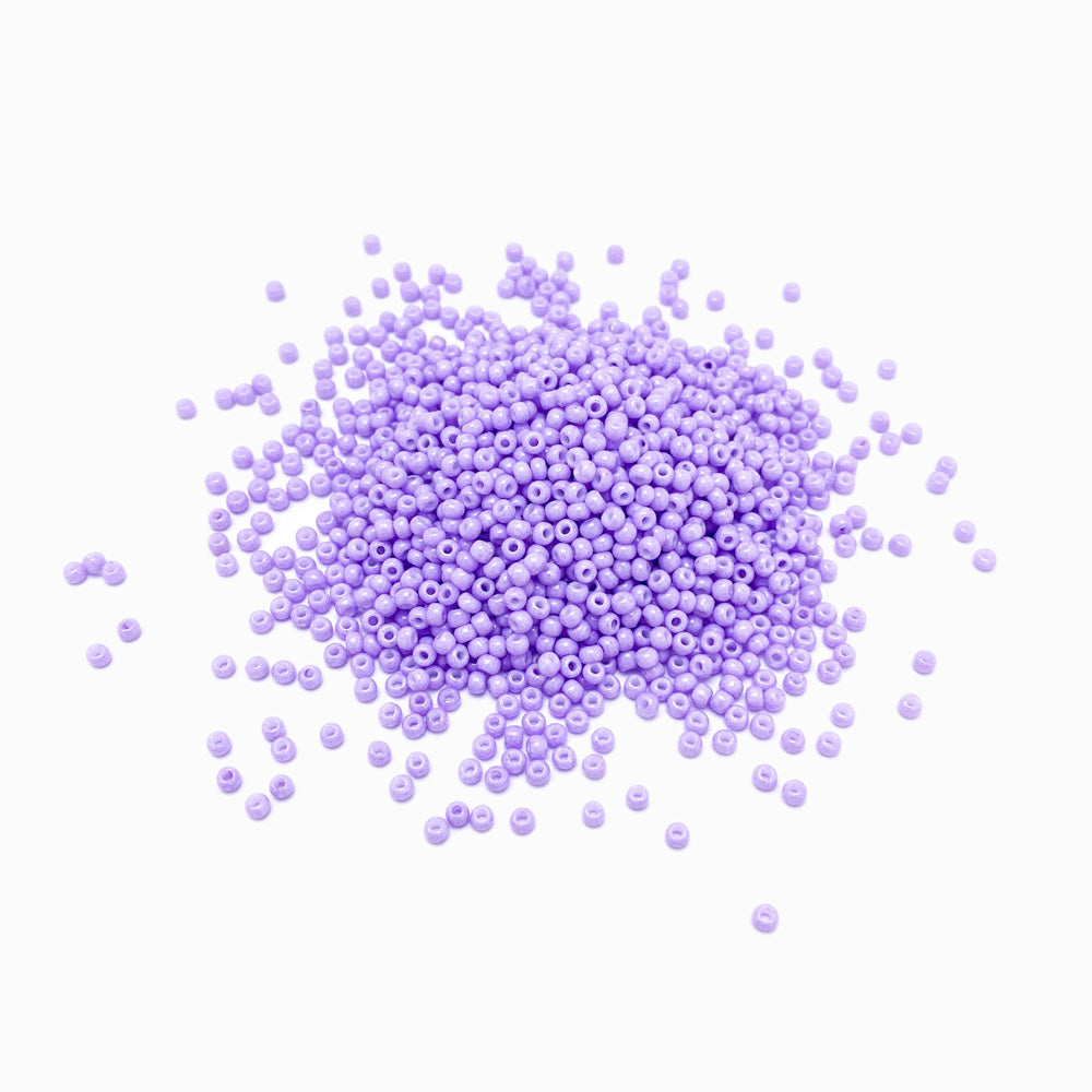 Pack 20g Miçanga de Vidro Equilibrada 2mm Lavanda
