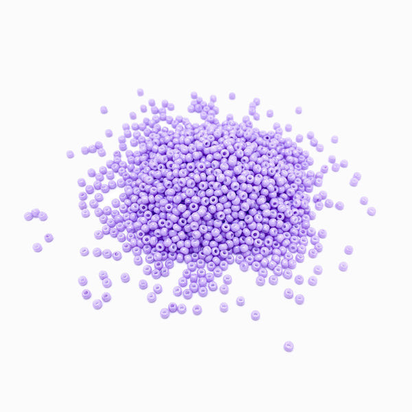Pack 20g Miçanga de Vidro Equilibrada 2mm Lavanda