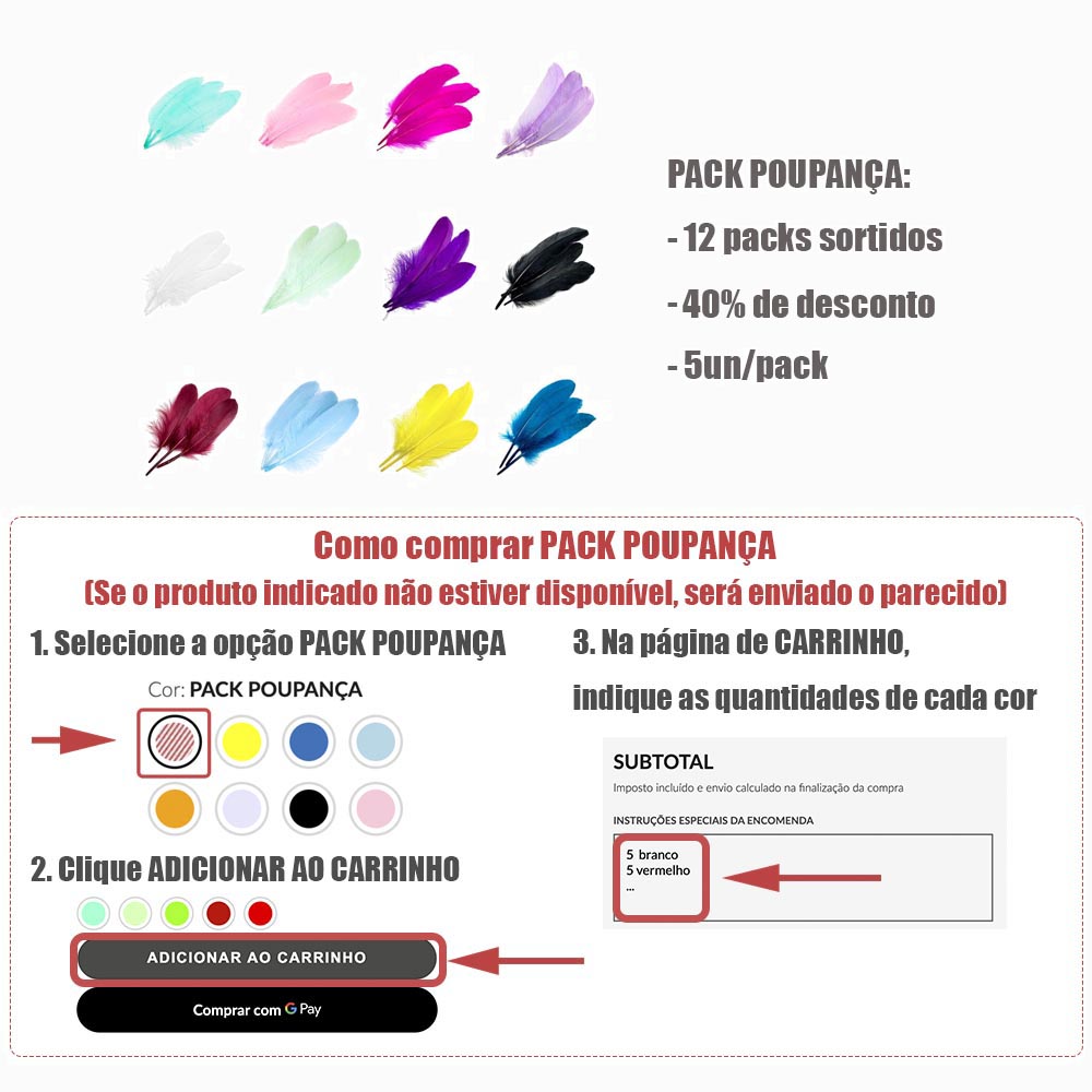 Pack Poupança Penas de Ganso