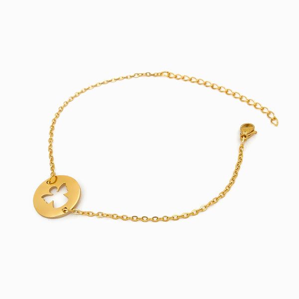 Pulseira Anjo SL2034 - Aço Inox Dourado