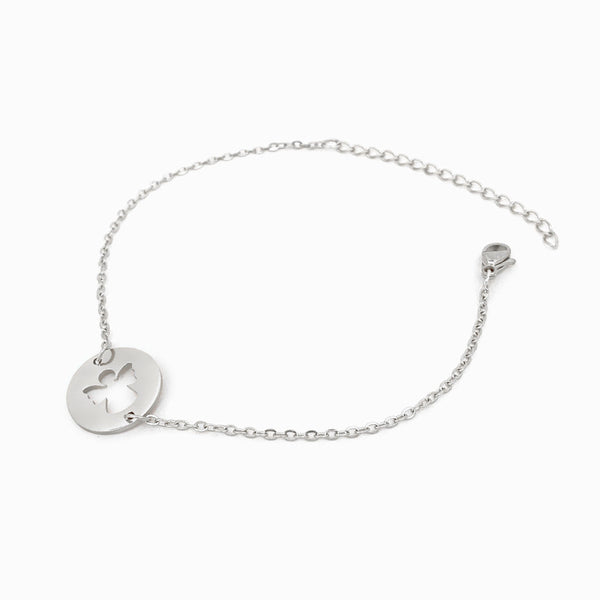 Pulseira Anjo SL2034 - Aço Inox Prateado