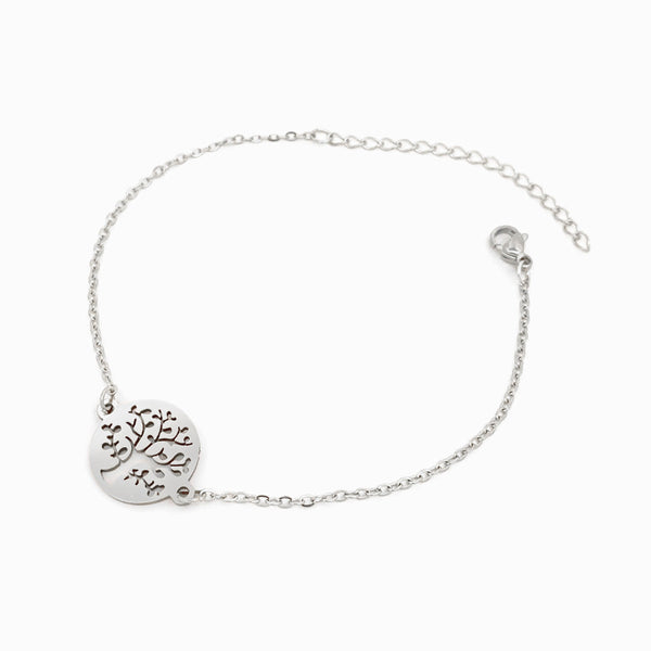 Pulseira Árvore da Vida SL2036 - Aço Inox Prateado