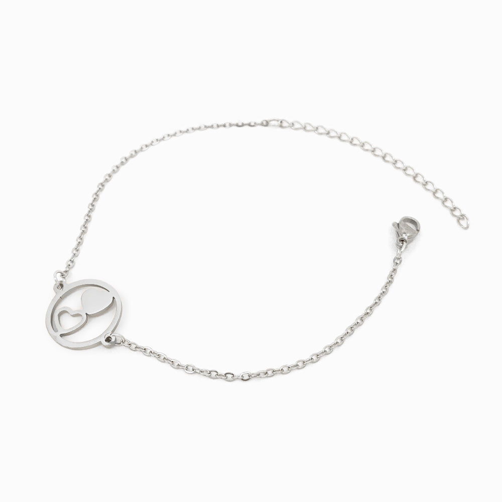 Pulseira Corações SL2044 - Aço Inox Prateado