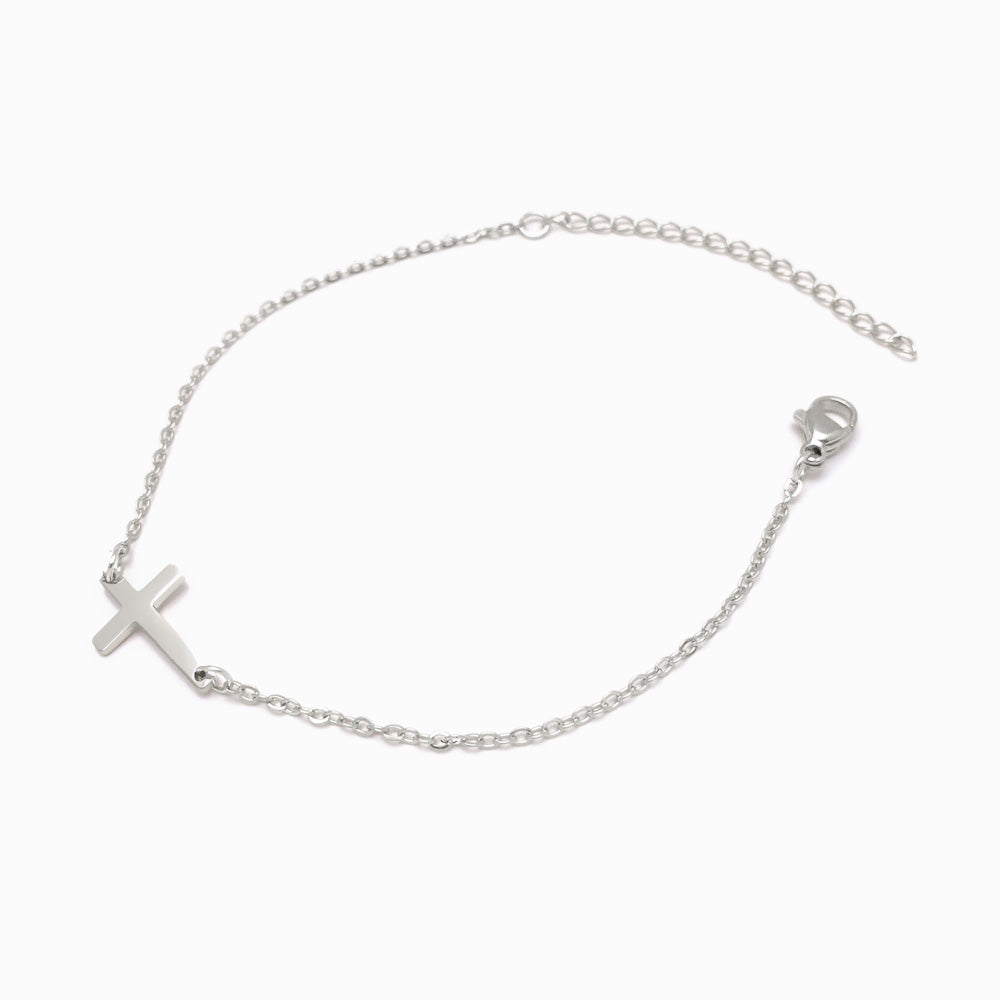 Pulseira Cruz SL2048 - Aço Inox Prateado