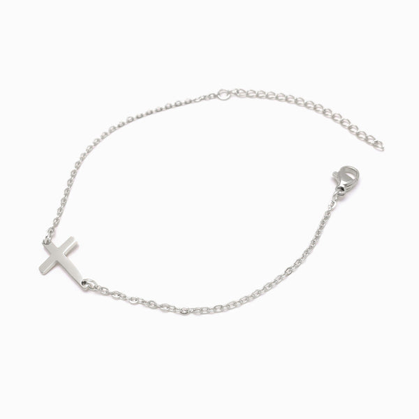 Pulseira Cruz SL2048 - Aço Inox Prateado
