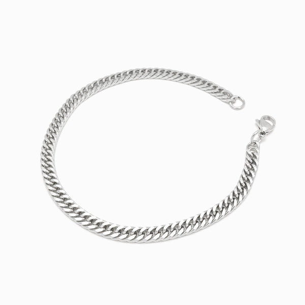 Pulseira Elo Achatado SL3001 - Aço Inox Prateado