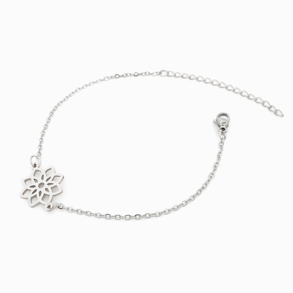 Pulseira Flor da Vida SL2041 - Aço Inox Prateado