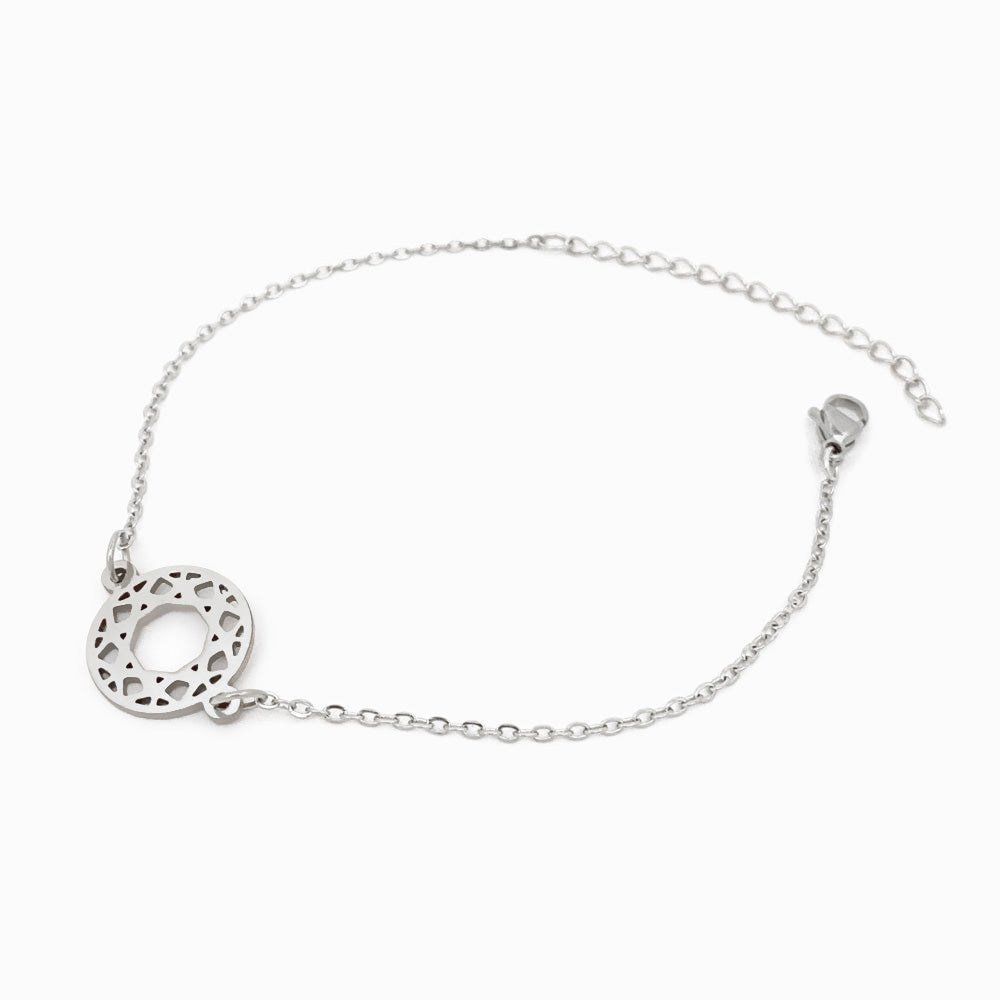 Pulseira Flor da Vida SL2042 - Aço Inox Prateado