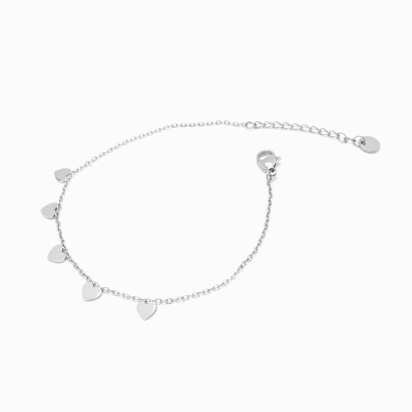 Pulseira Gargantilhas Coração SL3005 - Aço Inox Prateado