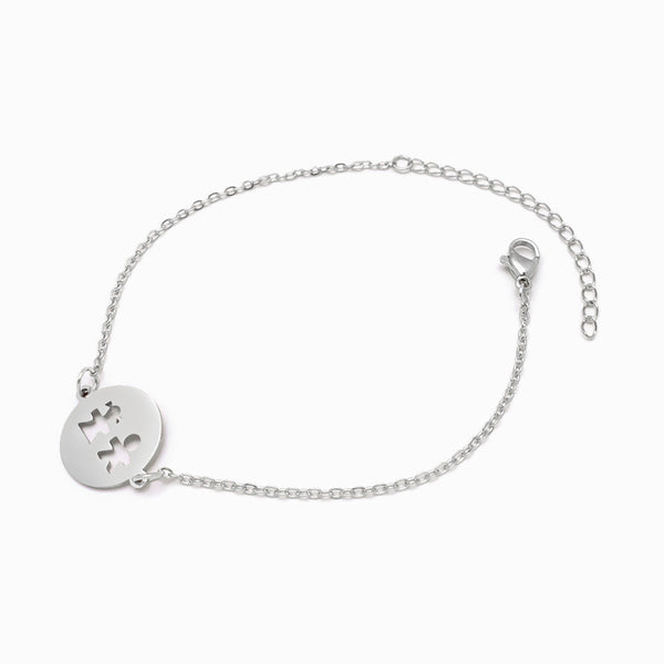 Pulseira Menino e Menina SL2051 - Aço Inox Prateado