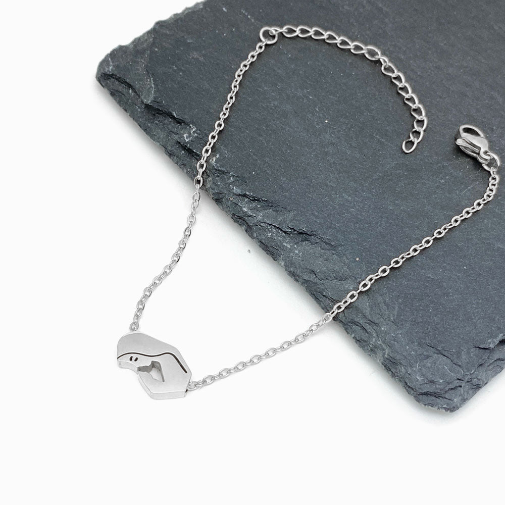 Pulseira Nossa Senhora SL2012 - Aço Inox Prateado