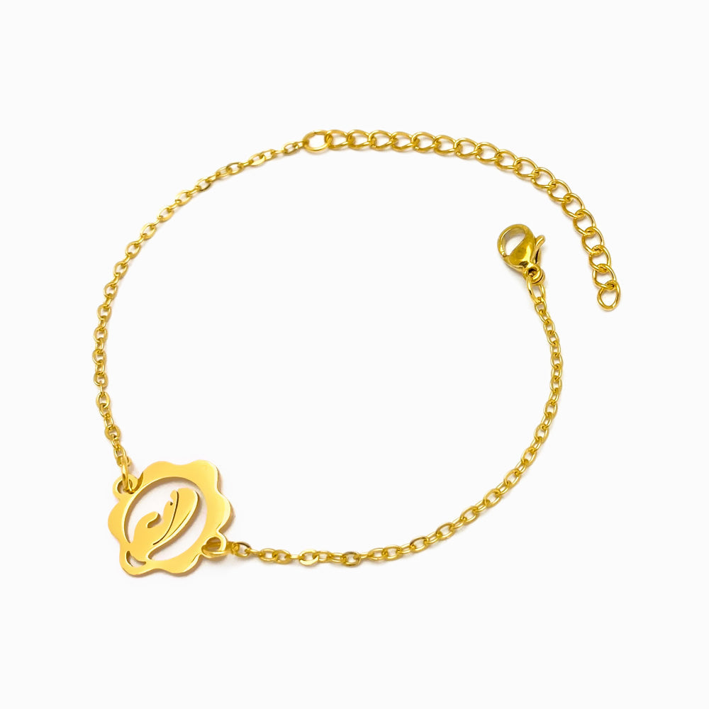 Pulseira Nossa Senhora SL2108 - Aço Inox Dourado