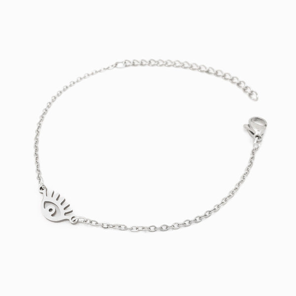Pulseira Olho Turco SL2110 - Aço Inox Prateado