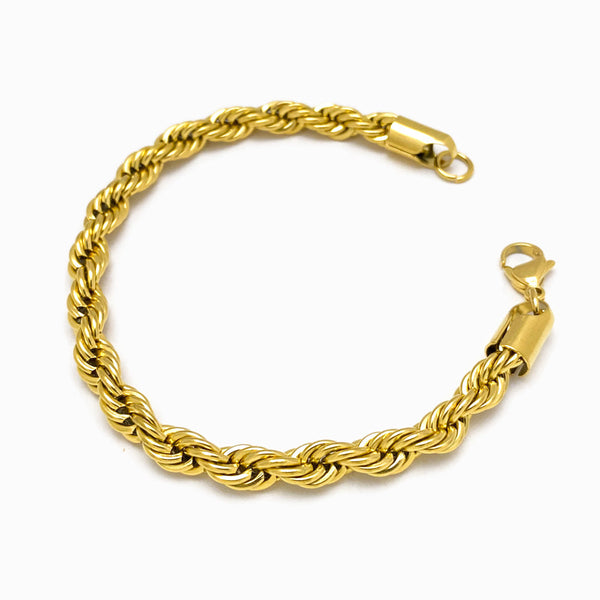 Pulseira Torcida SL3008 - Aço Inox Dourado