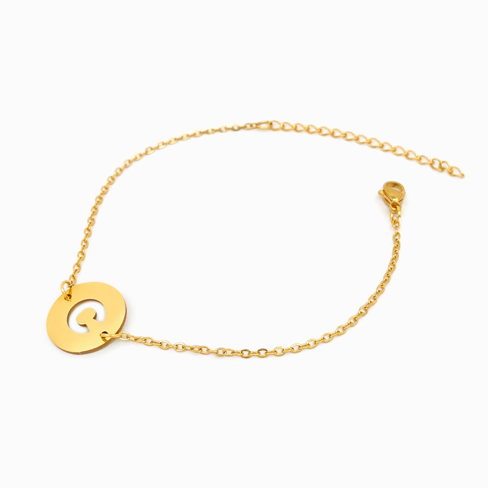 Pulseira com Inicial C SL2046 - Aço Inox