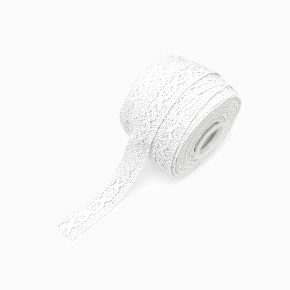 Renda de Algodão Branca 20mm