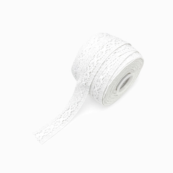 Renda de Algodão Branca 20mm