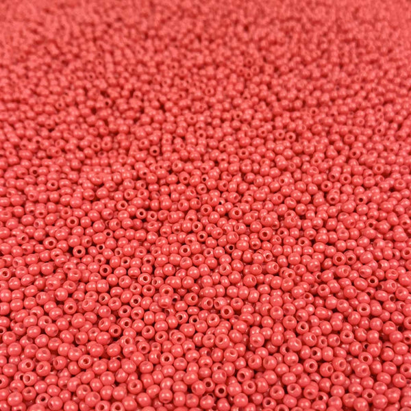 Pack 20g Miçanga de Vidro Equilibrada 2mm Rosa Vermelho