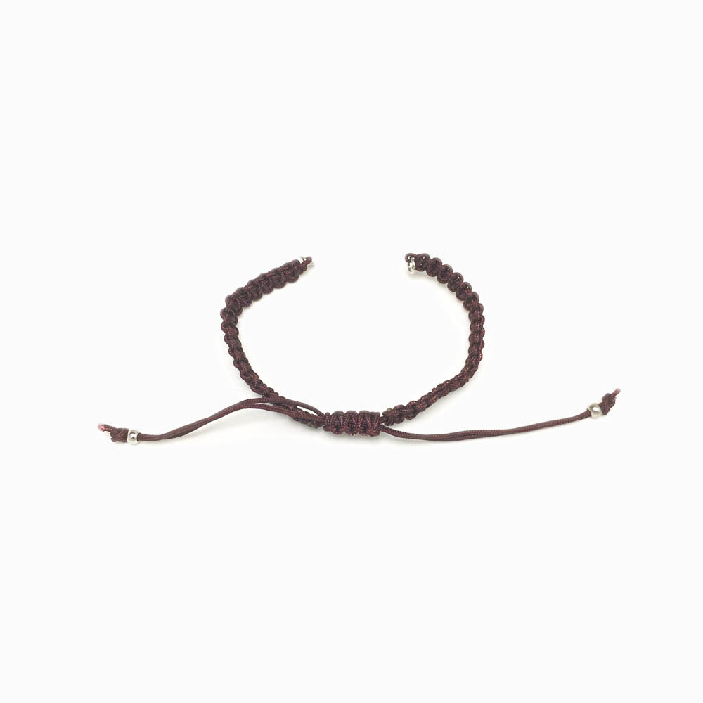 Pulseira macramé ajustável semi pronta