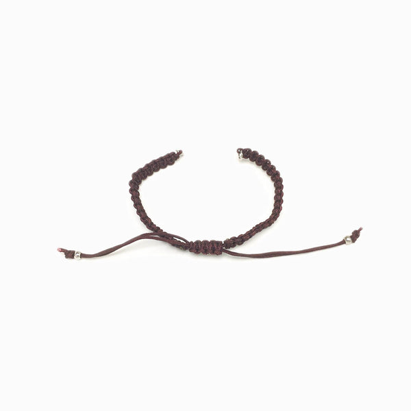 Pulseira macramé ajustável semi pronta